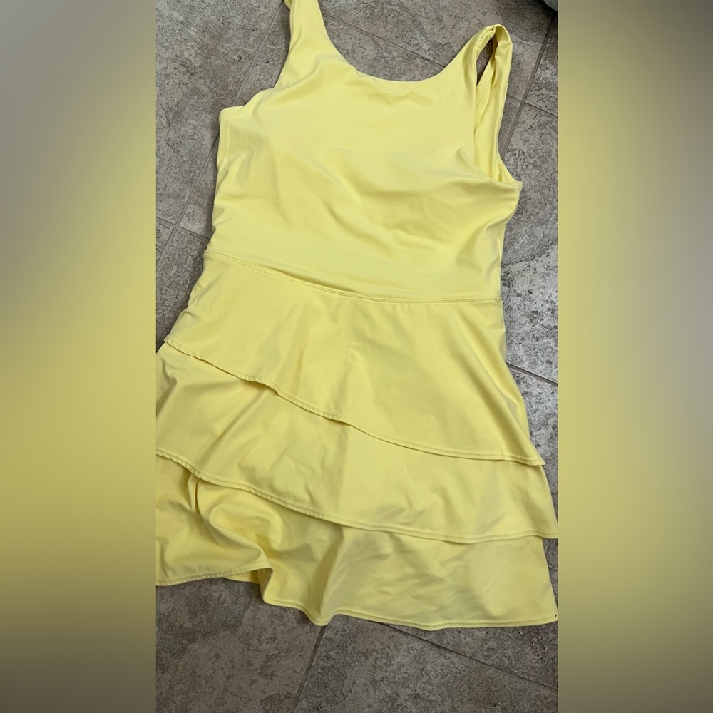 NWOT yellow active dress